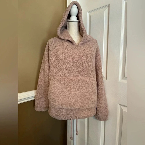 American Eagle Sherpa Cinched Hoodie size M - Picture 4 of 7